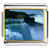 Gold Plated Travel Niagara Falls Photo Italian Charm Bracelets