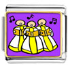 Gold Plated Religion Christian Church Choir Photo Italian Charm Bracelets