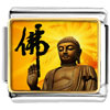 Gold Plated Religion Holy Buddha Photo Italian Charm Bracelets