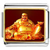 Gold Plated Religion Huge Buddha Figure Photo Italian Charm Bracelets