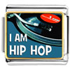 Gold Plated  Music  I Am Hip Hop Photo Italian Charm  ... 