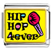 Gold Plated  Music  Hip Hop Forever Photo Italian Charm  ... 