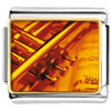 Gold Plated  Music  Jazz Playing Photo Italian Charm Bracelets  ... 