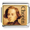  Gold  Plated Music Chopin Photo Italian  Charm   Bracelets   ... 