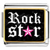 Gold Plated Music Rock Star Photo Italian Charm Bracelets