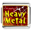 Gold Plated  Music  Theme Heavy Metal Photo Italian Charm  ... 