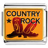 "gold Plated Music Theme Country Rock Photo Italian Charm Bracelets