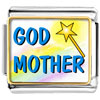 Gold Plated Christian Theme God Mother Photo Italian Charm  ... 
