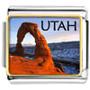 Gold Plated Travel &amp;  Culture  Utah Photo  Italian  Charm  ... 
