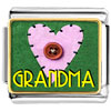 Gold Plated Grandparent Theme Grandma Photo Italian Charm Bracelets