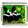 Gold Plated Wildlife Skunk Photo Italian Charm Bracelets