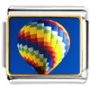 Gold Plated Travel Hot Air  Balloon  Photo Italian Charm  ... 