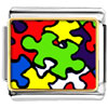 Gold Plated Word Autism Photo Italian Charm Bracelets