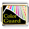 Gold Plated Travel Color Guard Photo Italian Charm Bracelets