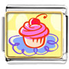  Gold  Plated Food Cupcake Photo Italian  Charm   Bracelets   ... 