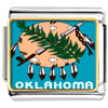  Gold  Plated Travel Oklahoma Photo Italian  Charm   Bracelets   ... 