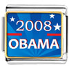  Gold  Plated Character Obama Photo Italian  Charm   Bracelets   ... 
