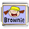 Gold Plated Fictional Character Brownie Photo Italian Charm Bracelets