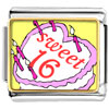 Sweet 16 Birthday Cake Photo Italian Charm