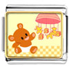  Bear  And Windbell Photo Italian Charm