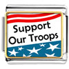 Support Our Troops Photo Italian Charm