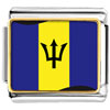Barbados Flag Photo Italian Charm