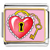 Heart And Lock Photo Italian Charm