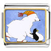 Polar Bear And Penguin Photo Italian Charm