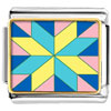 Multi Color Geometric Figure Star Photo Italian Charm