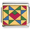  Multicolor  Geometric Figure Photo Italian Charm