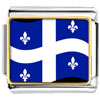Quebec Flag Photo Italian Charm
