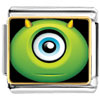 Green One Eyed Monster Italian Charm