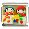 Cute Couple Christmas Candy Snowman Photo Italian Charm