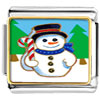 Snowman In Woods Photo Italian Charm