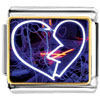  Italian Charms - Charming Electricity Heart Photo Italian