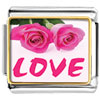 Pink Roses With Love Photo Italian Charm