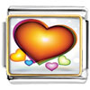 Orange Love Heart And Small Colorful Hearts Photo Italian Charm