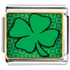 St Patrick's Day Green Four Leaf Clover Photo Italian Charm