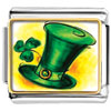 St Patrick's Day Green Magical Hat And Clover Photo Italian Charm
