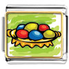 Easter Day Colorful Eggs On Plate Photo Italian Charm