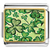 St Patrick's Day Simple Green Clover Photo Italian Charm