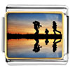 Whole Family Walking Along The River Bank Photo Italian Charm