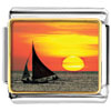 Sailing Boat Sailing On Sea At Sunset Photo Photo Italian Charm