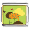 Trees And Double Beautiful Butterflies Photo Italian Charm