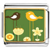 Lovely Birds And Flowers Photo Italian Charm