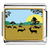 Deer Playing In The Field Photo Italian Charm