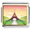Eiffel Tower And Rows Of Trees Photo Italian Charm
