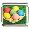 Easter Day Colorful Eggs On Tray Photo Italian Charm