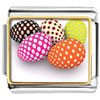 Easter Day Colorful Eggs With Dots Photo Italian Charm