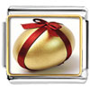 Gold Egg With Red Ribbon Photo Italian Charm